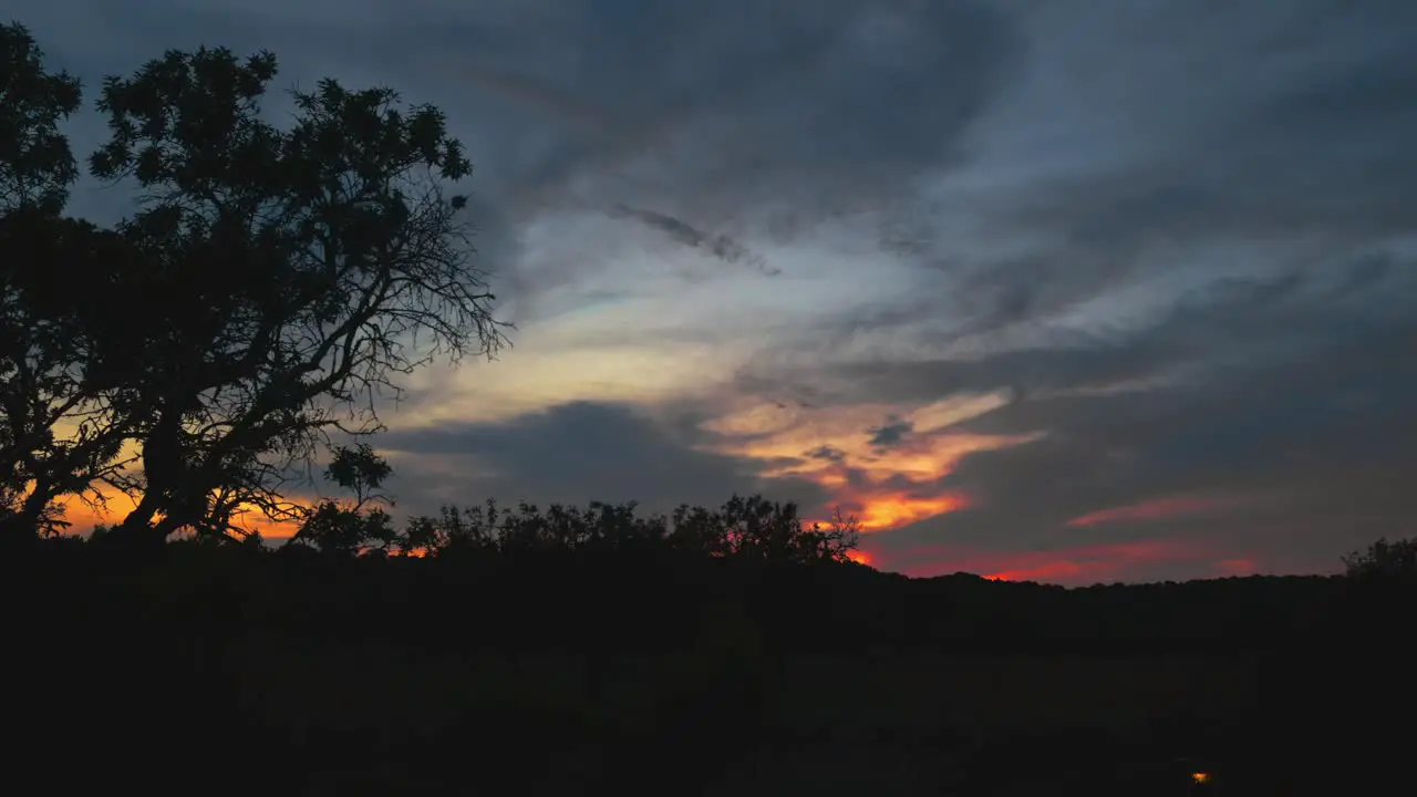 Beautiful Sunset Timelapse in Countryside and Nature of Ibiza Spain