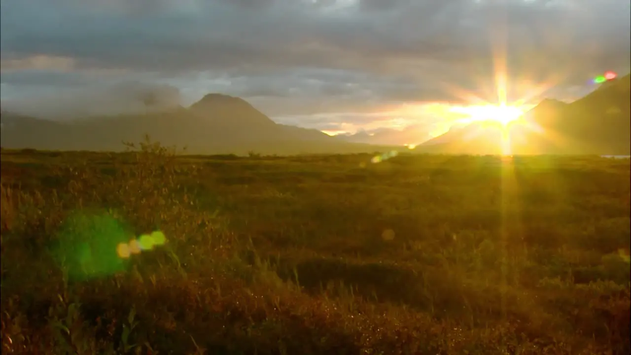 Sunset Over Alaskan Valley