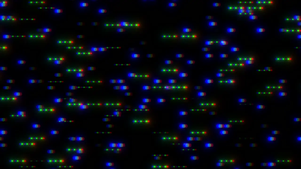 Colorful network of dots forming a gridded pattern