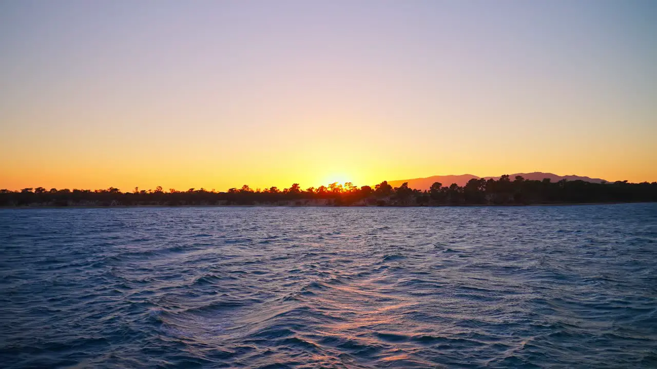 Sunset in slow motion near Setubal Portugal