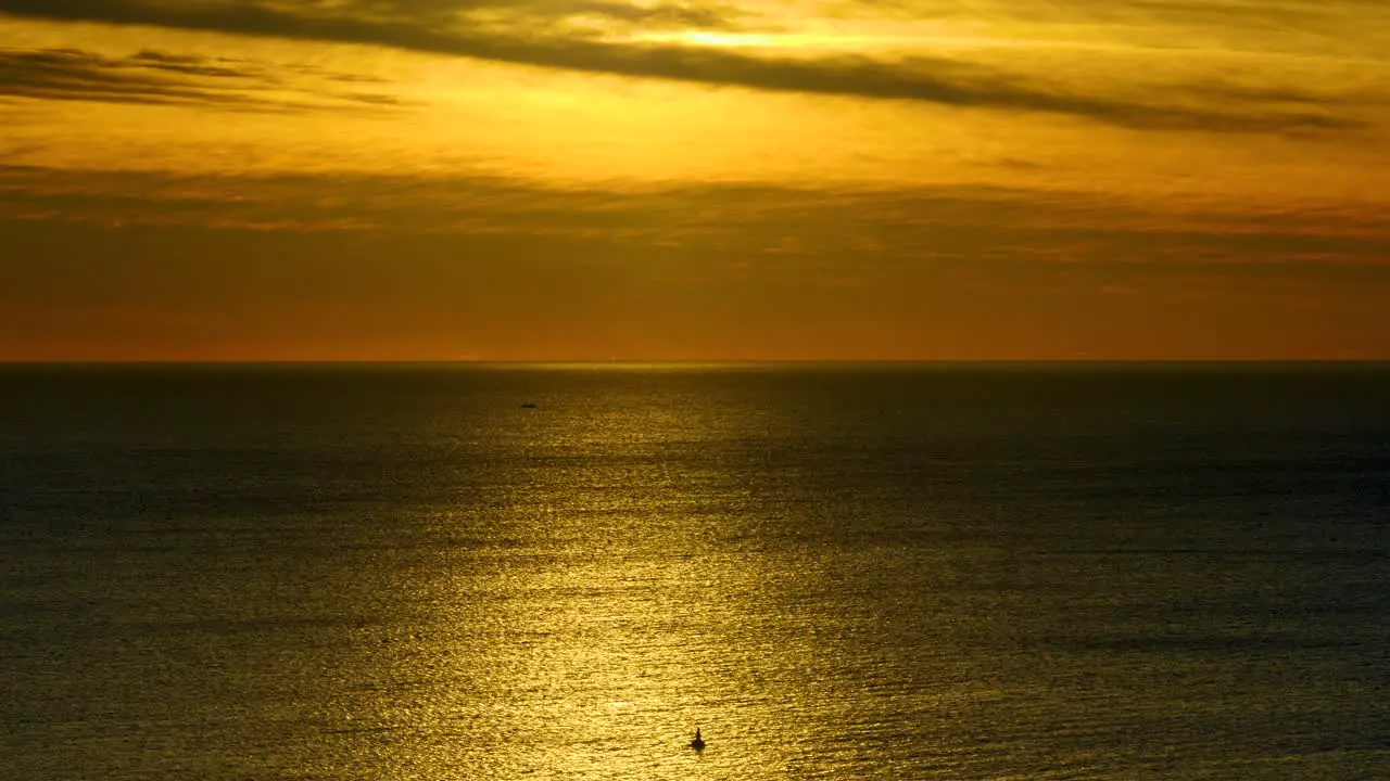 gold coast water front view sunrise during winter