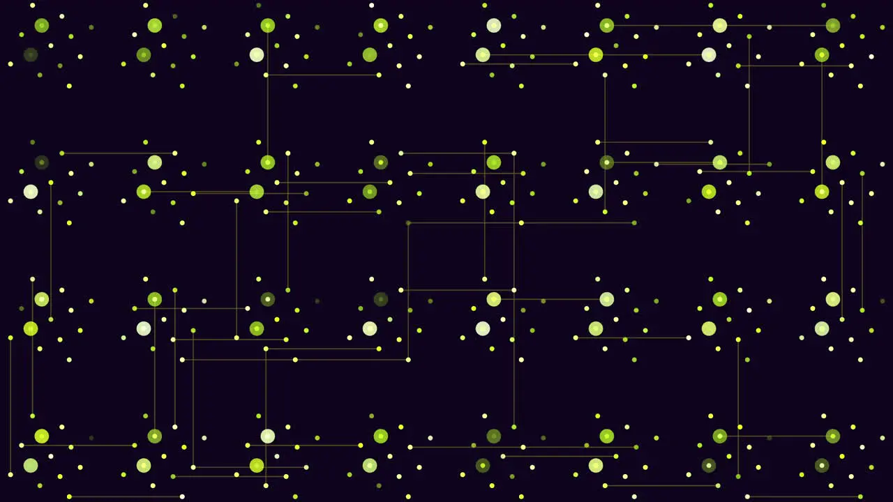 Floating grid of red dots on a black background