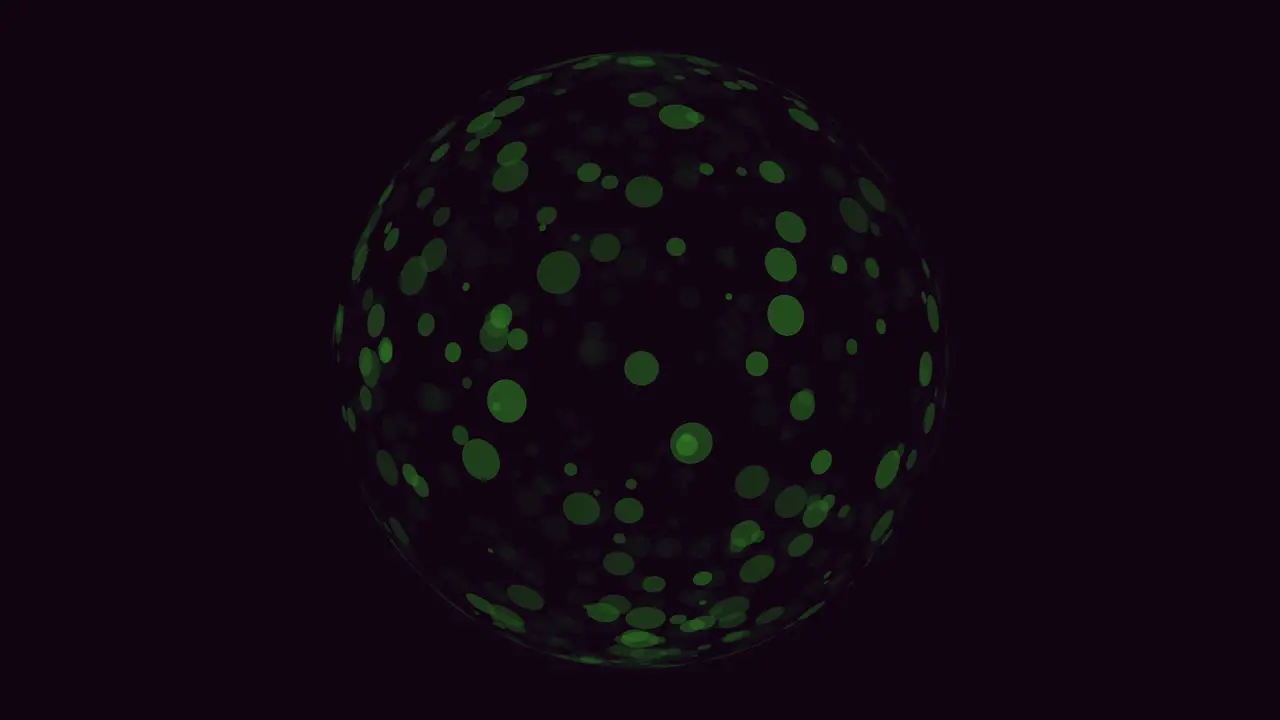 Abstract monochrome ball with dots