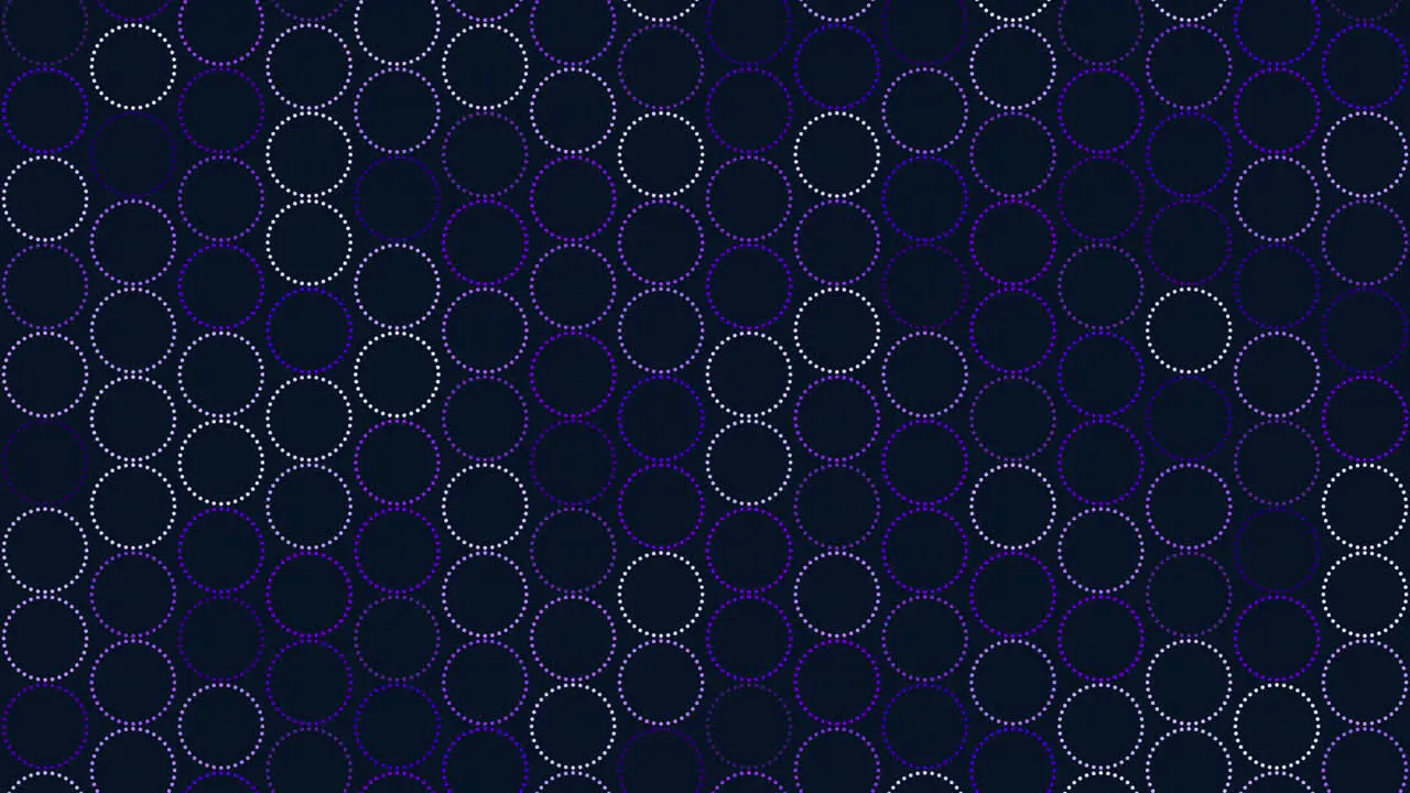 Abstract pattern green circles on dark blue background