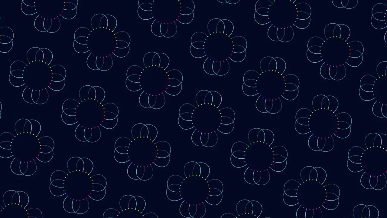 Black and blue pattern with circles and lines wallpaper or fabric design