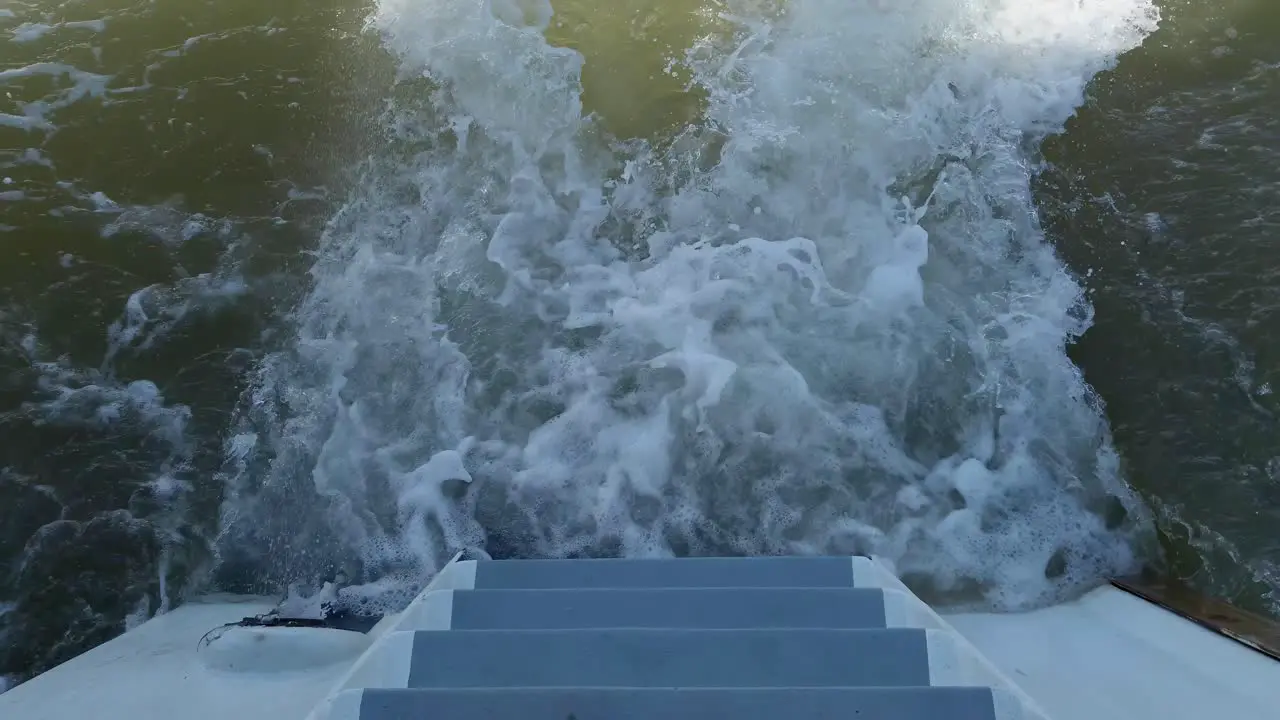 Foamy Wake with a White Appearance Caused by the Ship Static Shot