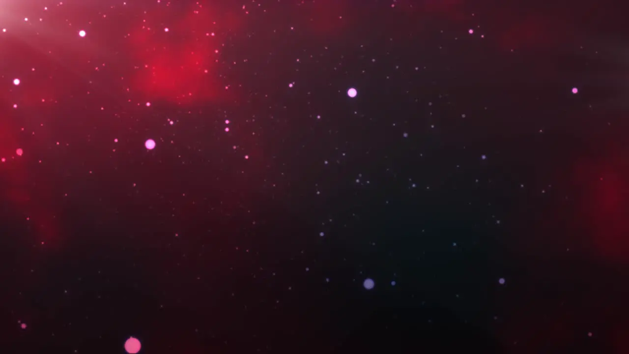 Particles background animation in red