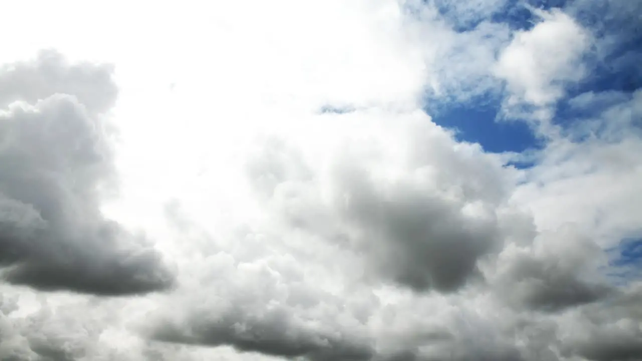 Timelapse of stormy clouds rain is coming