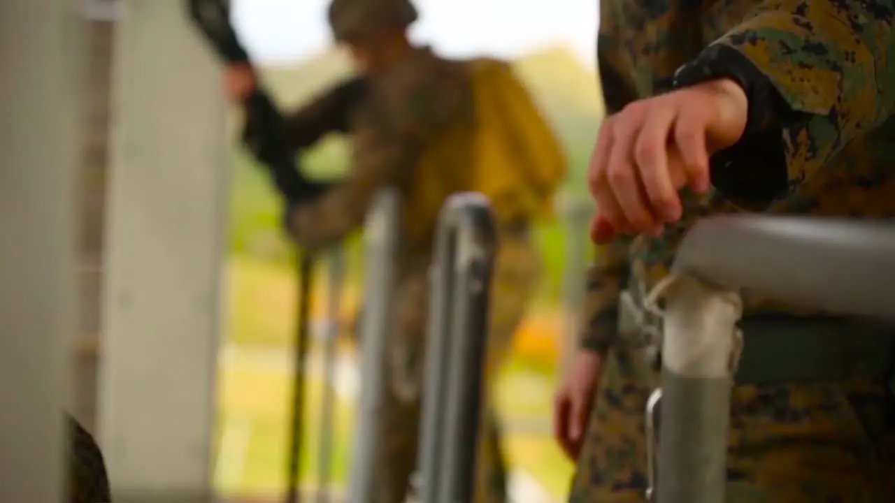 Marines Practice Their Fast Roping And Rappeling Skills At Camp Hensen 1