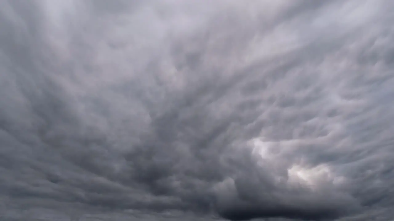 Time-lapse of dark clouded sky moving