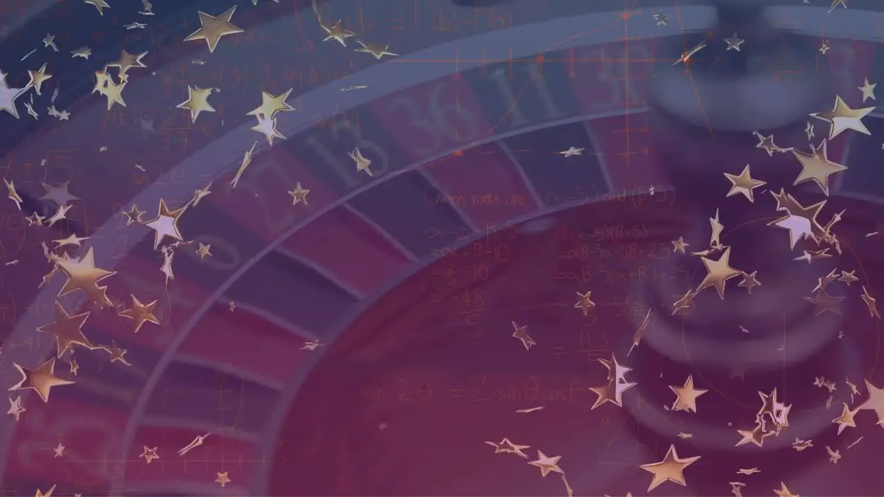 Animation of stars over roulette game