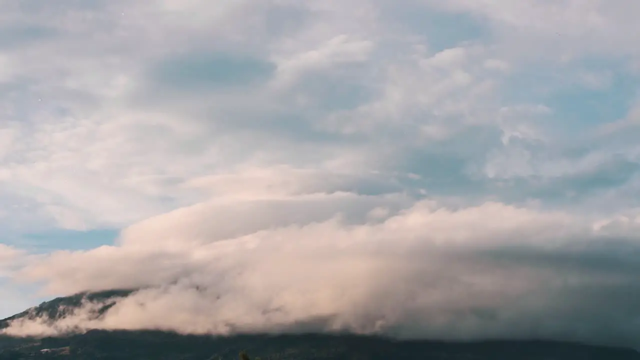 Amazing Time lapse of Agua Volcano in Antigua Guatemala Central america