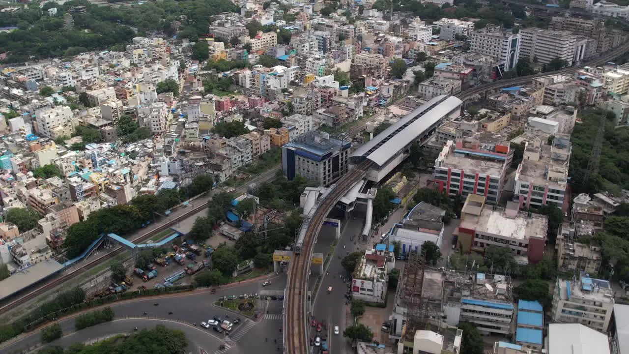 Drone footage of heart of the CIty of Hyderabad