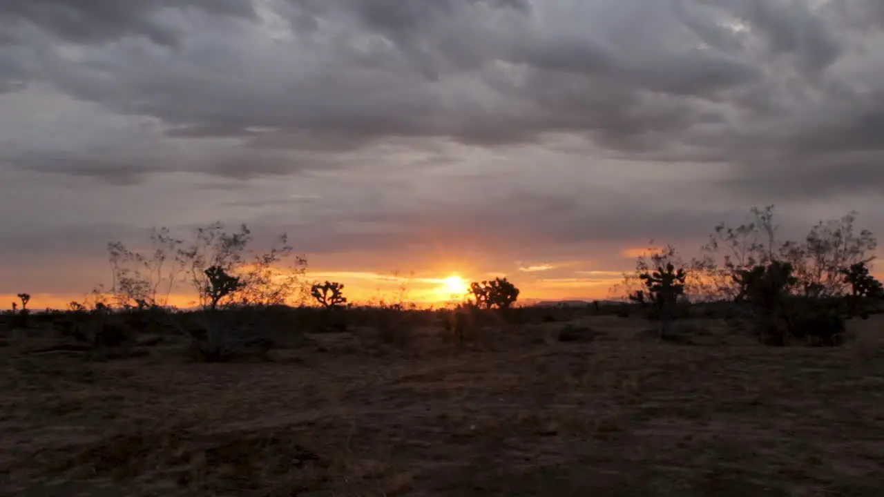 time lapse of a desert sun rise