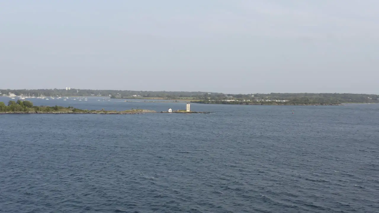 Lighthouse and Jamestown Island Aerial