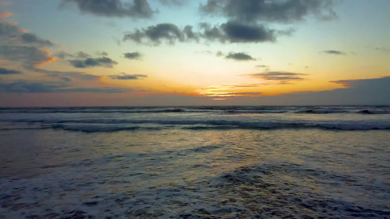 Sunset in the beach Canoa Ecuador