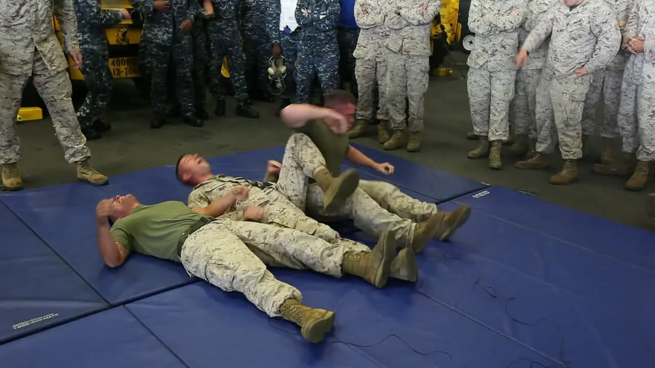 Marines And Sailors Are Tasered As Part Of Basic Training For A Mission