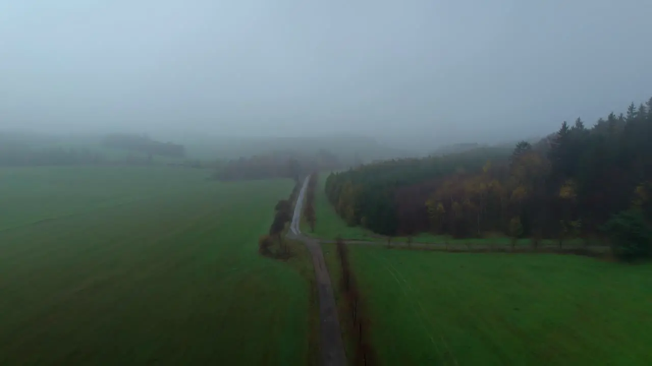 Drone video captures the stunning beauty of the rural landscape during autumn