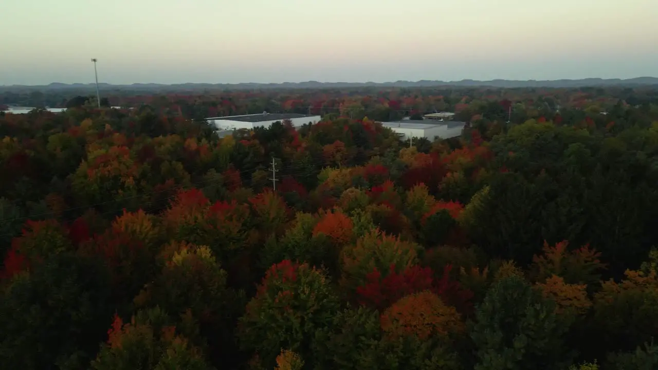 Panning motion around fall colors