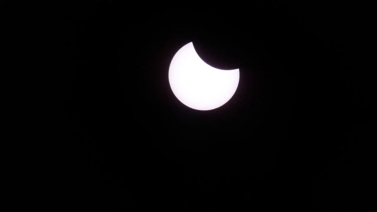 Solar eclipse view time lapse