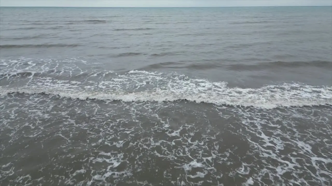 Establishing shot of a seaside in England Dorset