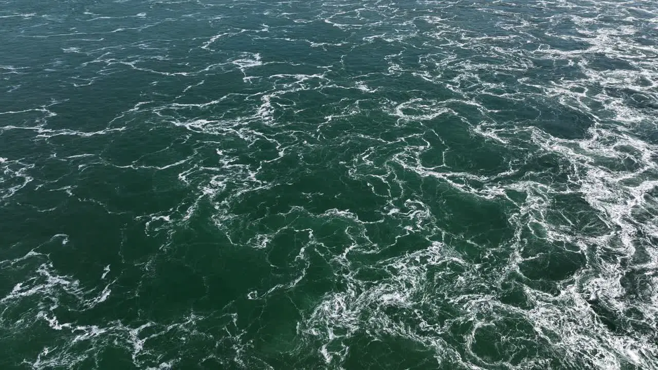 Beautiful Aerial Cinematic Drone Shot of Storm Surge Barrier Water