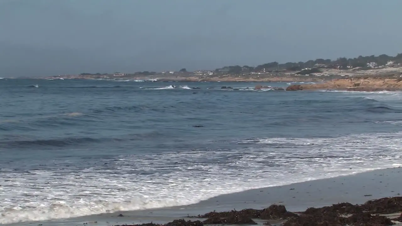 Waves of the Pacific Ocean near San Francisco California USA