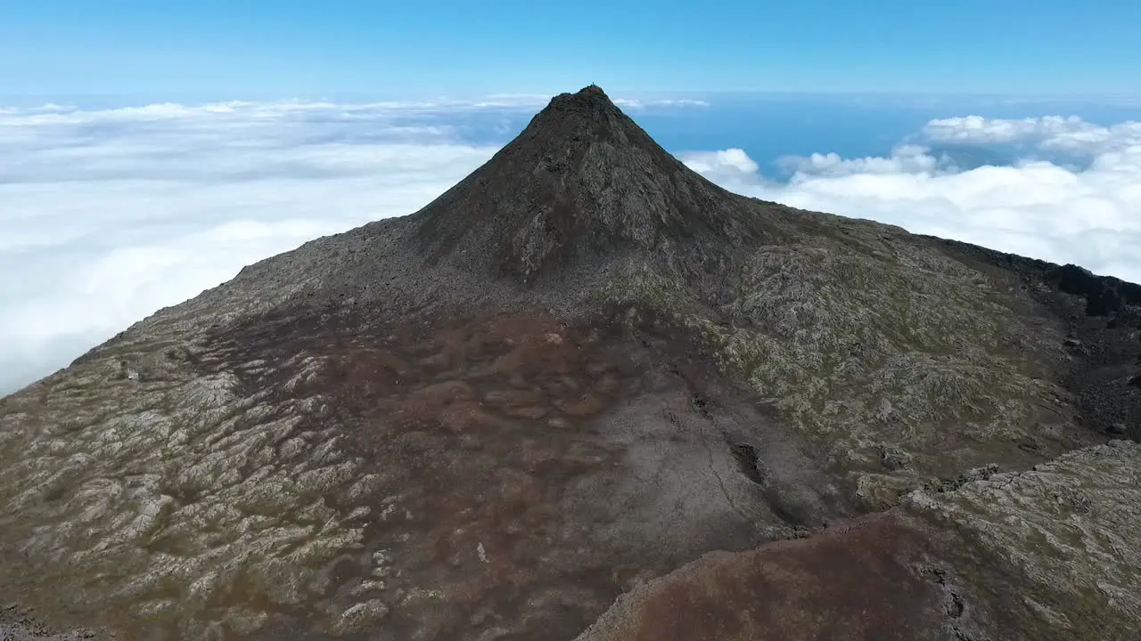 The biggest vulcano in the Azores Pico Mountain