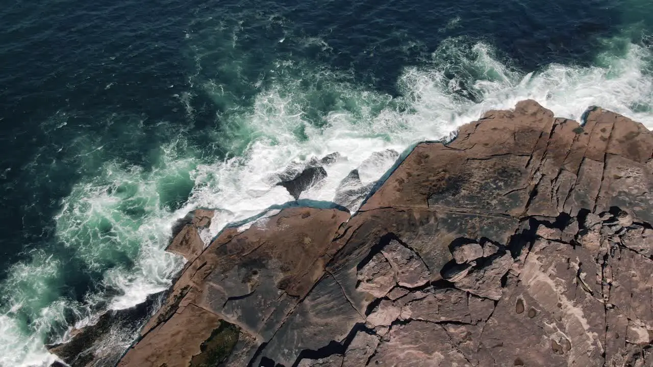 Top View Of Rocky Waterfront Of Freshwater Beach At Freshwater New South Wales Australia