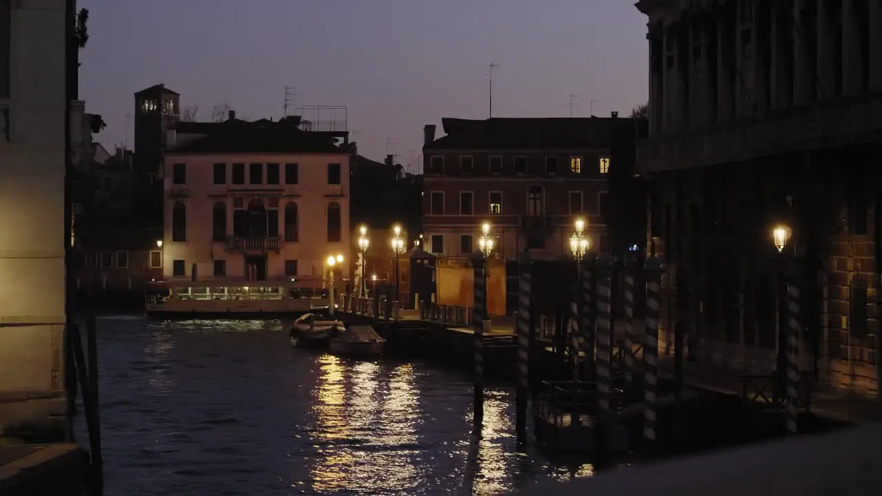 Boat drifting along the Grand Canal