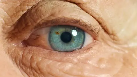 Bewegliches Auge Sicht Und Vision Einer älteren Person