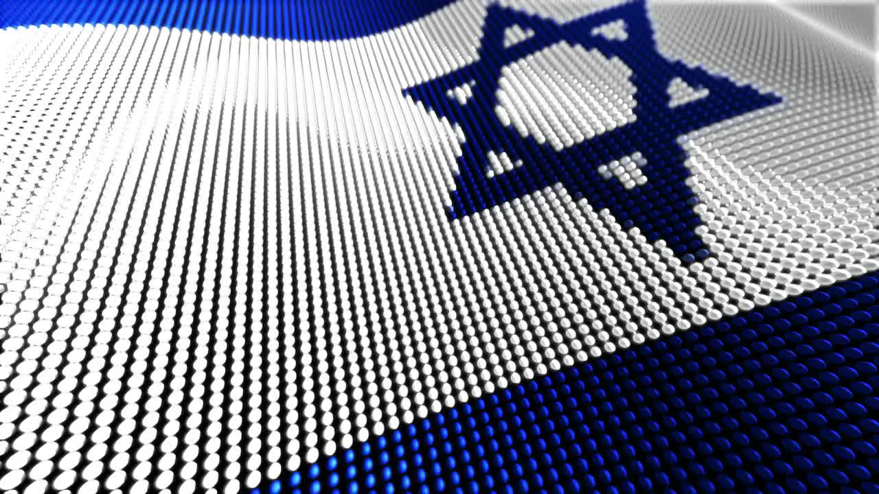 Motion Particle Flag Loop Israel