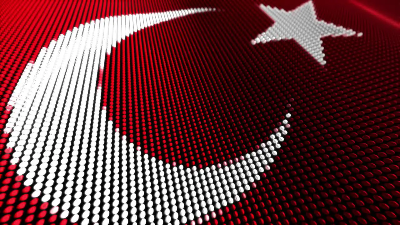 Motion Particle Flag Loop Turkey