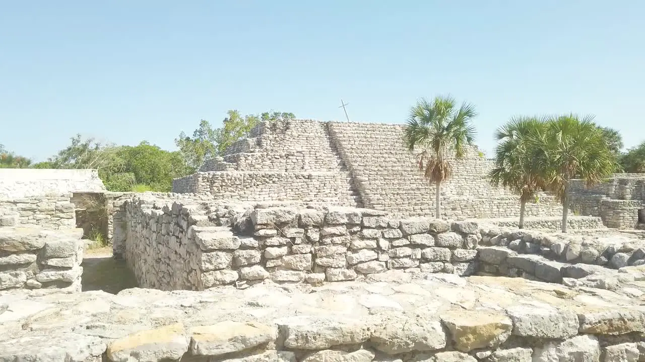 Mayan ruins on a hot day