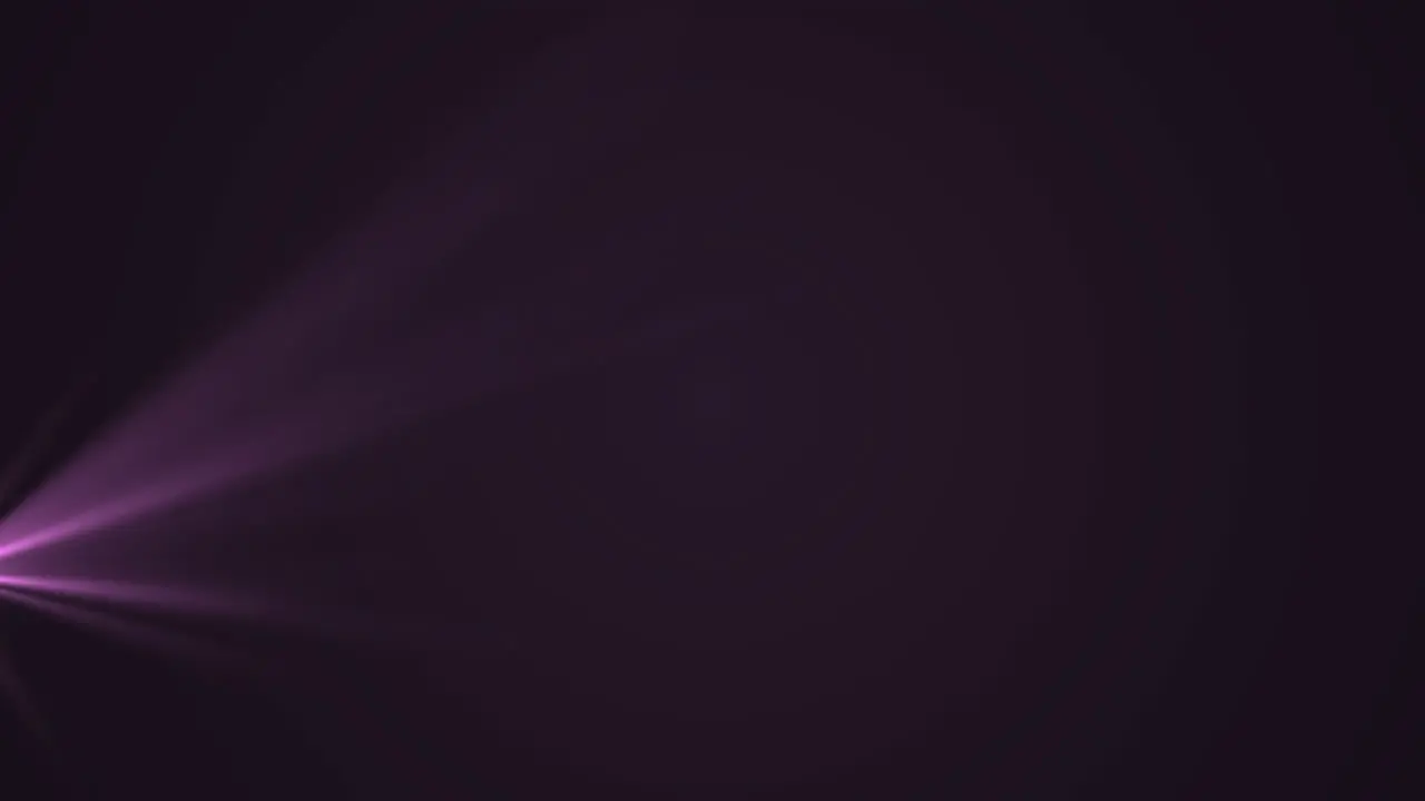 Animation of violet light blinking over black background