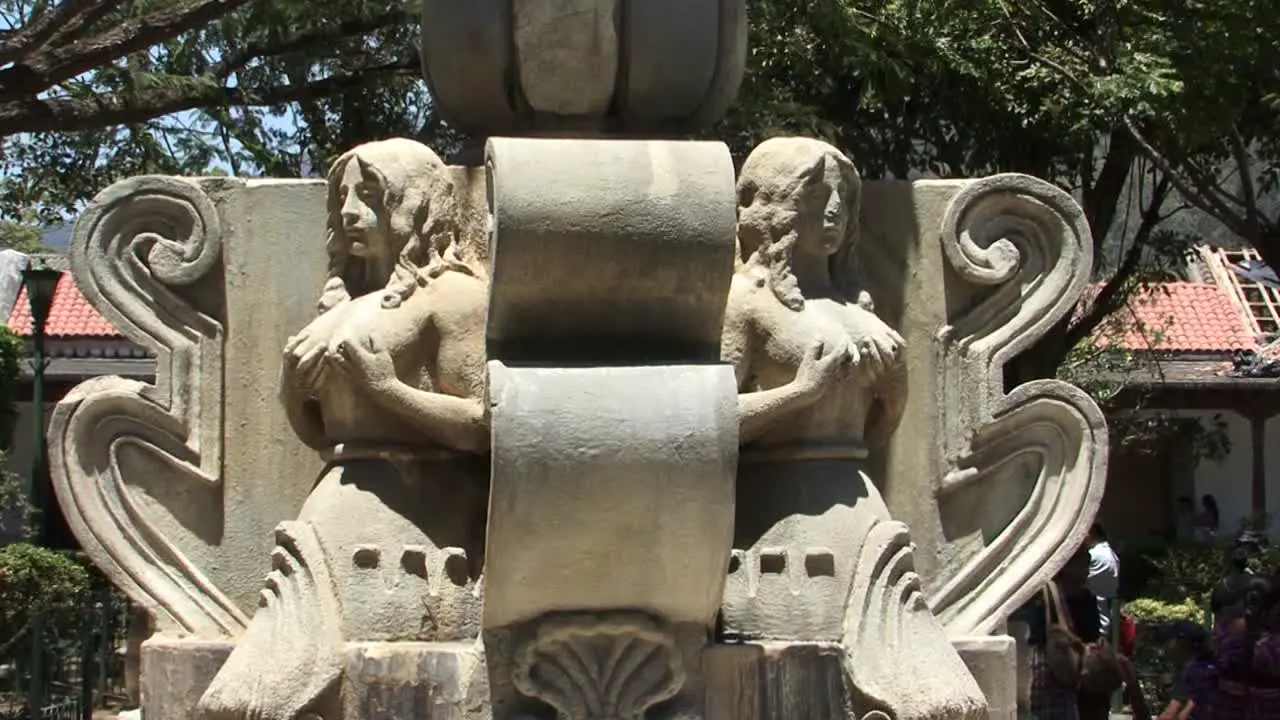 Detail of the "Mermaid Fountain" in Central Plaza Antigua Guatemala