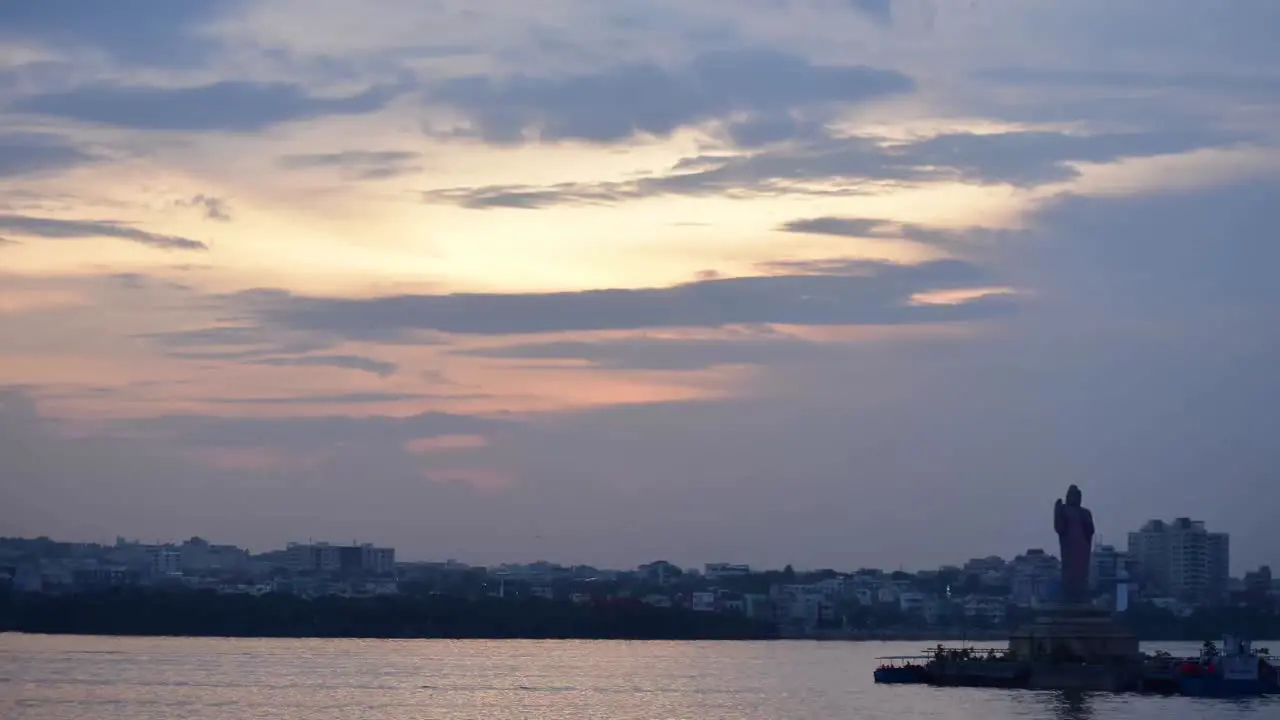 A timelapse of Hussain Sagar on an evening