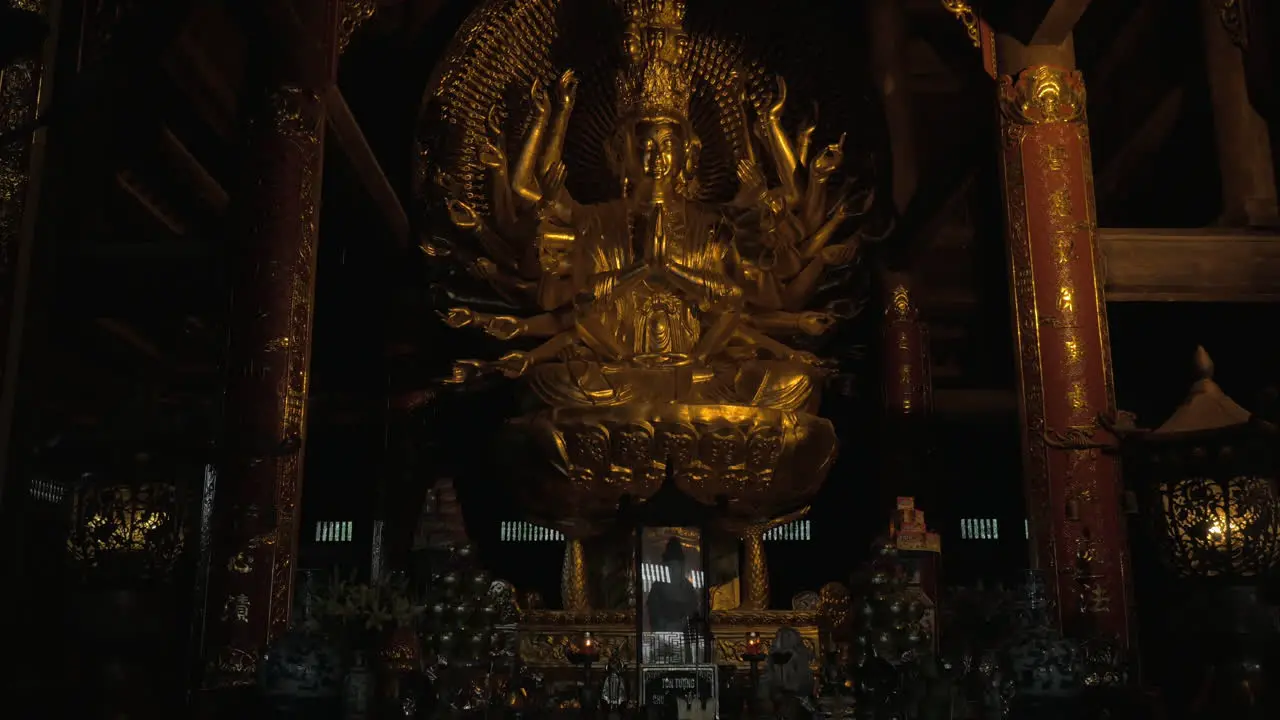 Buddhist statue in Bai Dinh Temple Vietnam