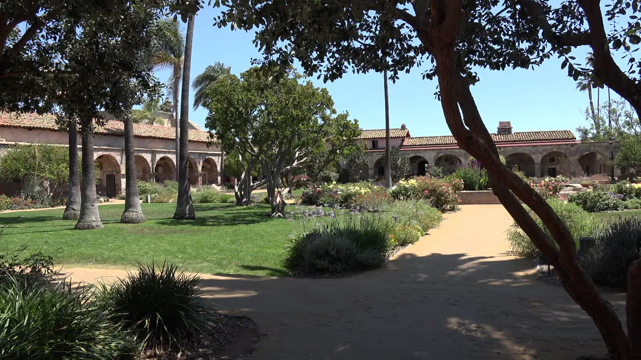 California San Juan Capistrano Mission Courtyard Garden