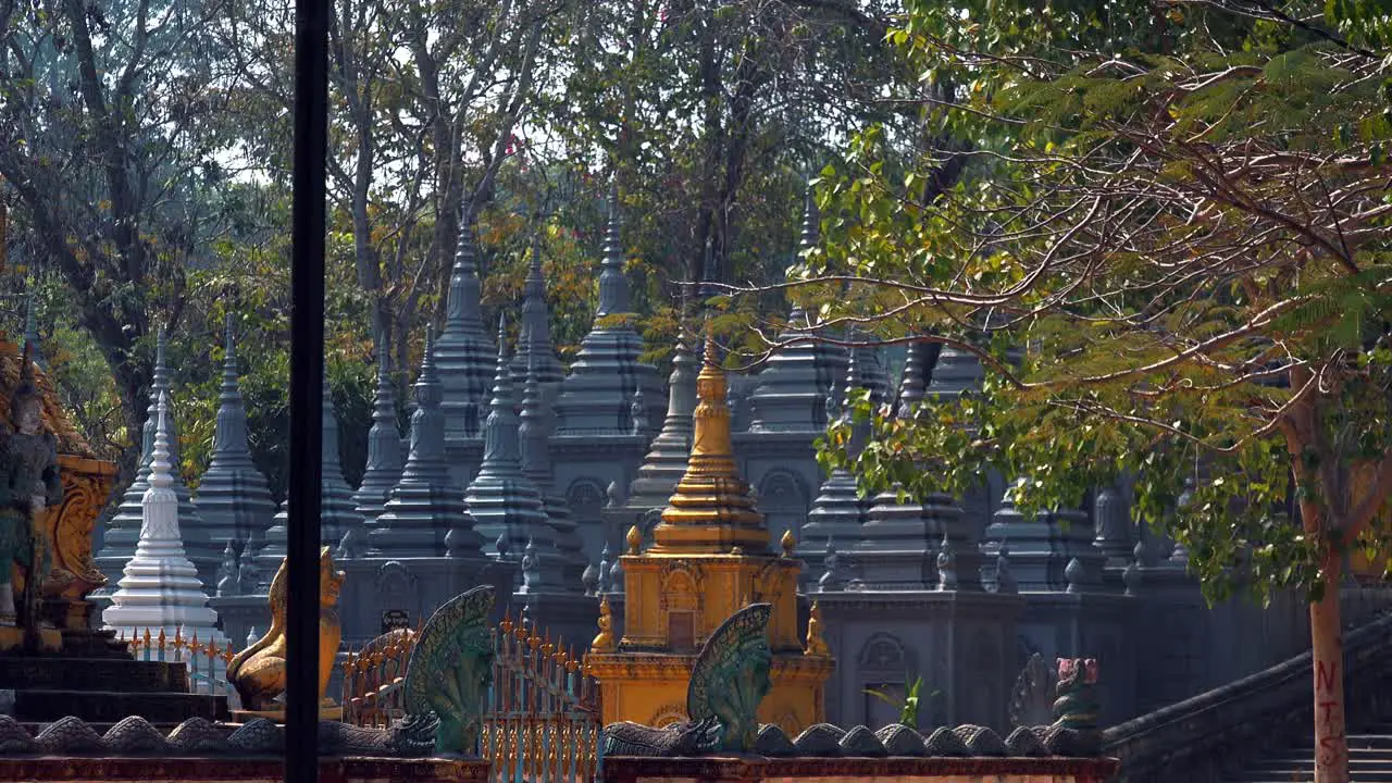 Medium Shot of Shrines of the Dead People