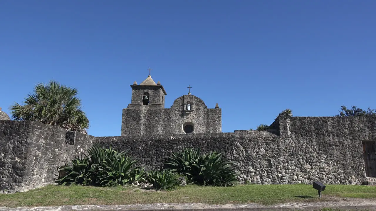 Texas Goliad Presidio La Bahia Wall And Church Zoom In