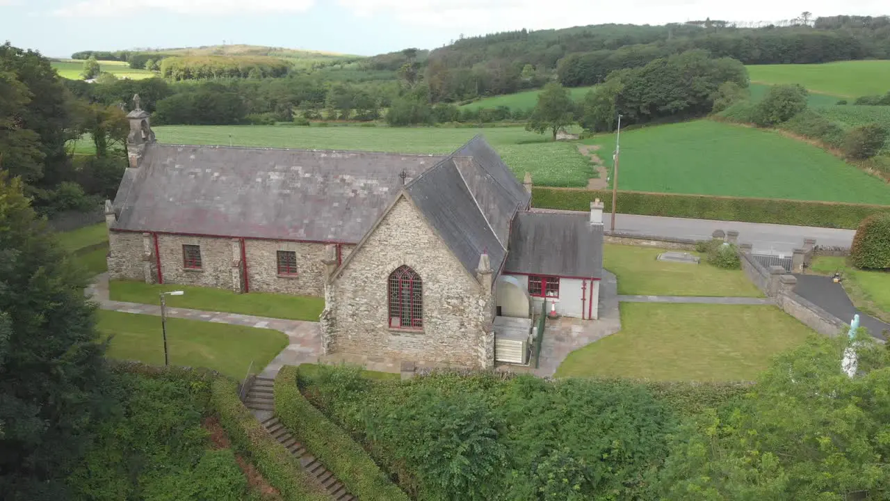 The old Irish stone church is located between Rosscarbery and Ardfield village county Cork