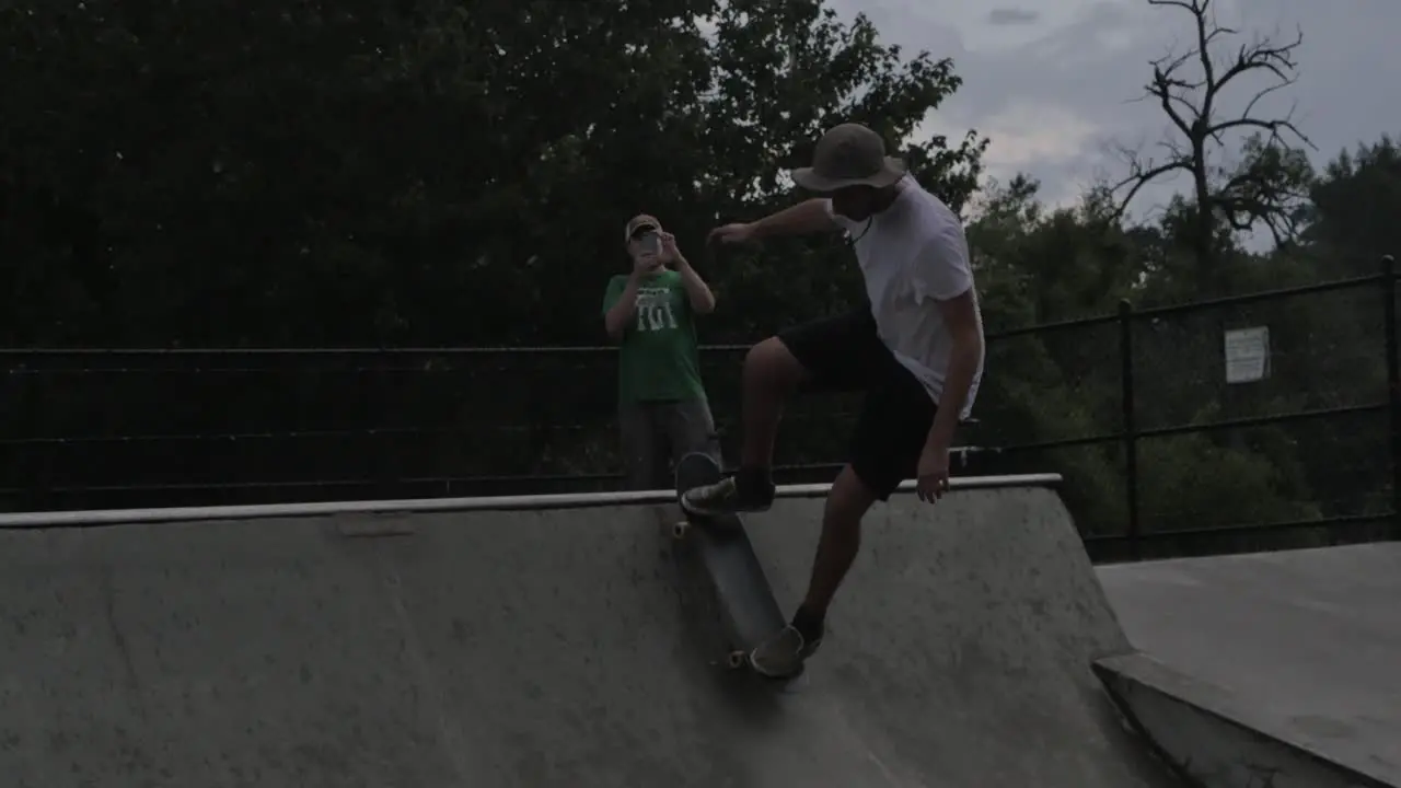 Skateboarding in the Rain 4