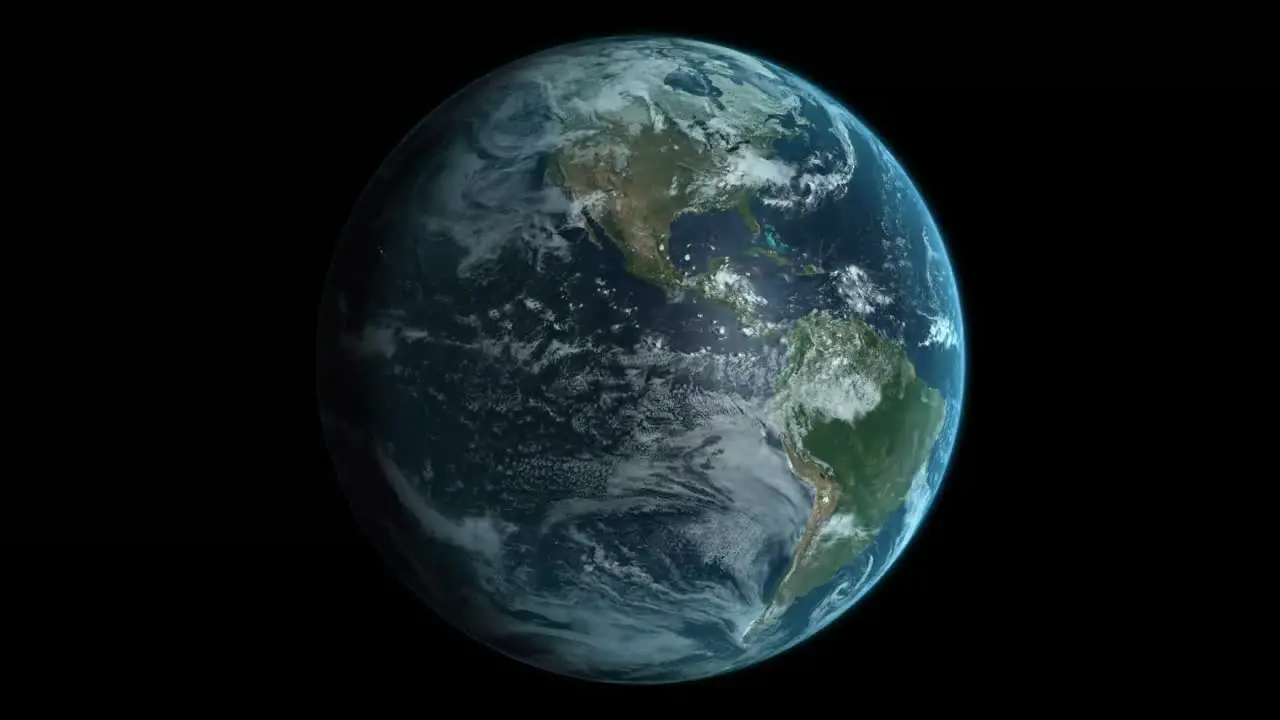 high quality animation of earth spinning