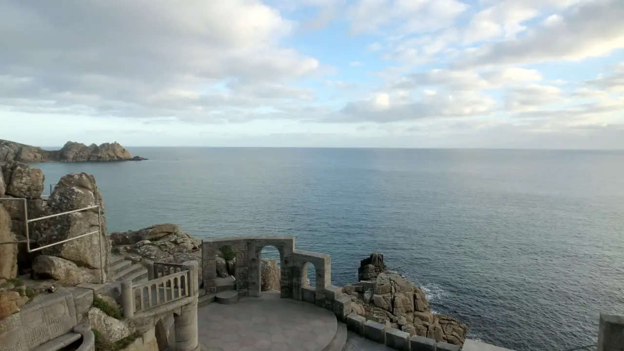 Minack Theatre located at Porthcurno on the Mediterranean sea is an open-air theatre built by Rowena Cade and it's a working Theatre