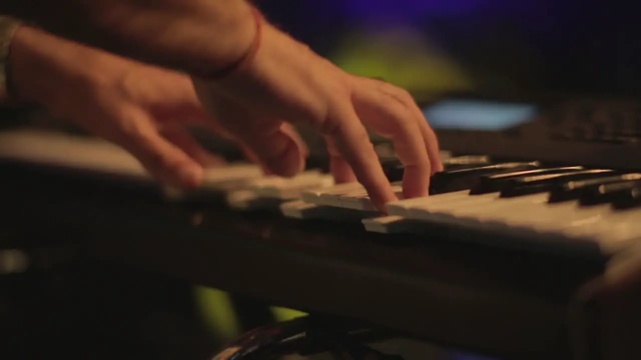 Playing Piano On Concert