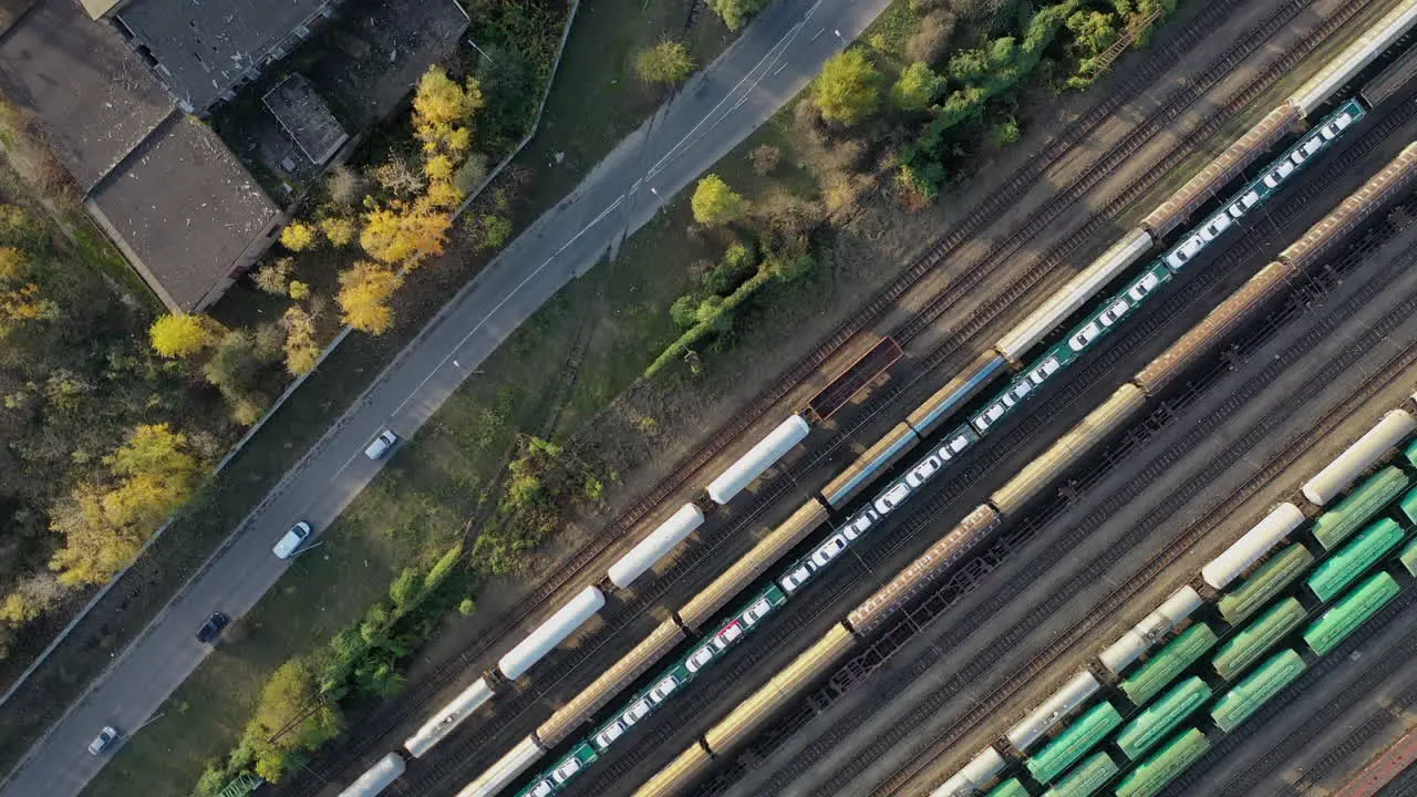 Fly over the cargo train station