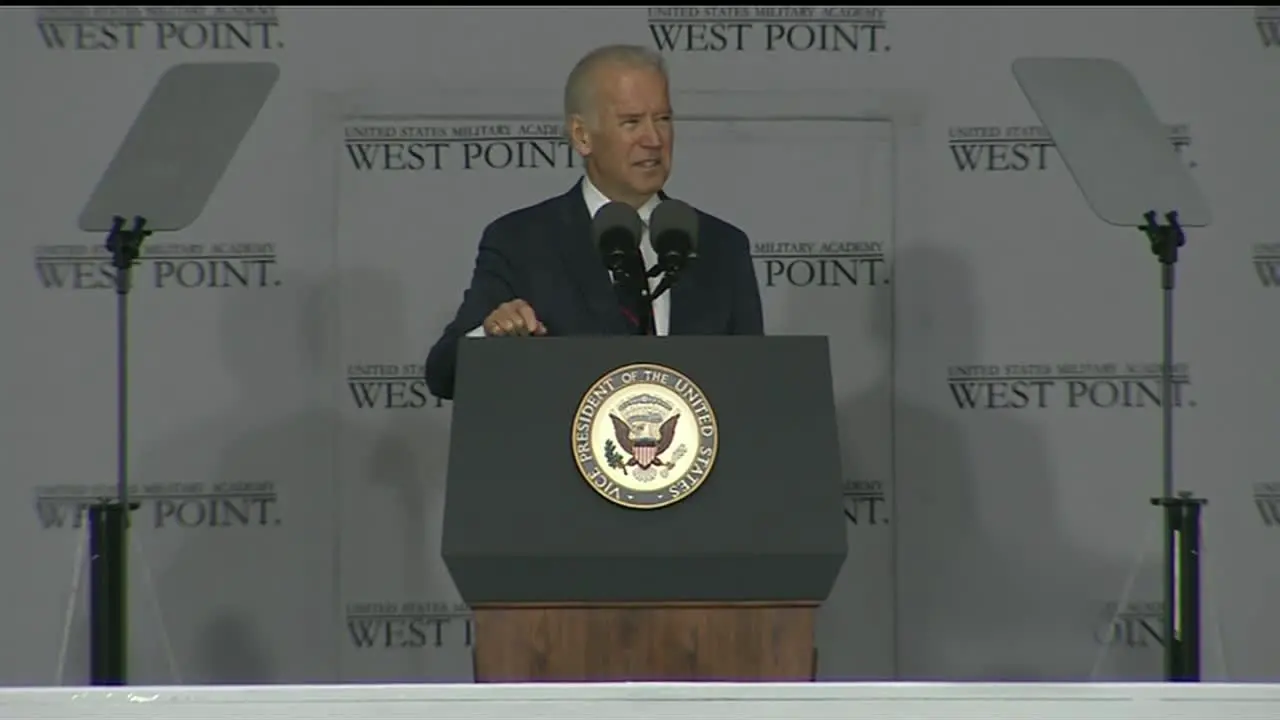 Vice President Joe Biden And Cadets At West Point Military Academy Graduation And Commencement Ceremonies 7