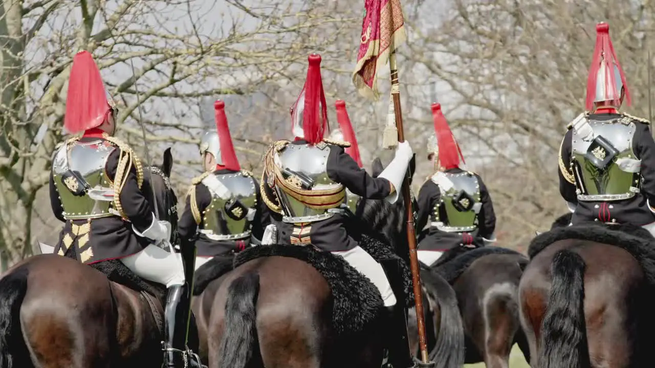 Blues and Royals on display at the Major Generals inspection in London 2022 for the Queens Platinum Jubilee