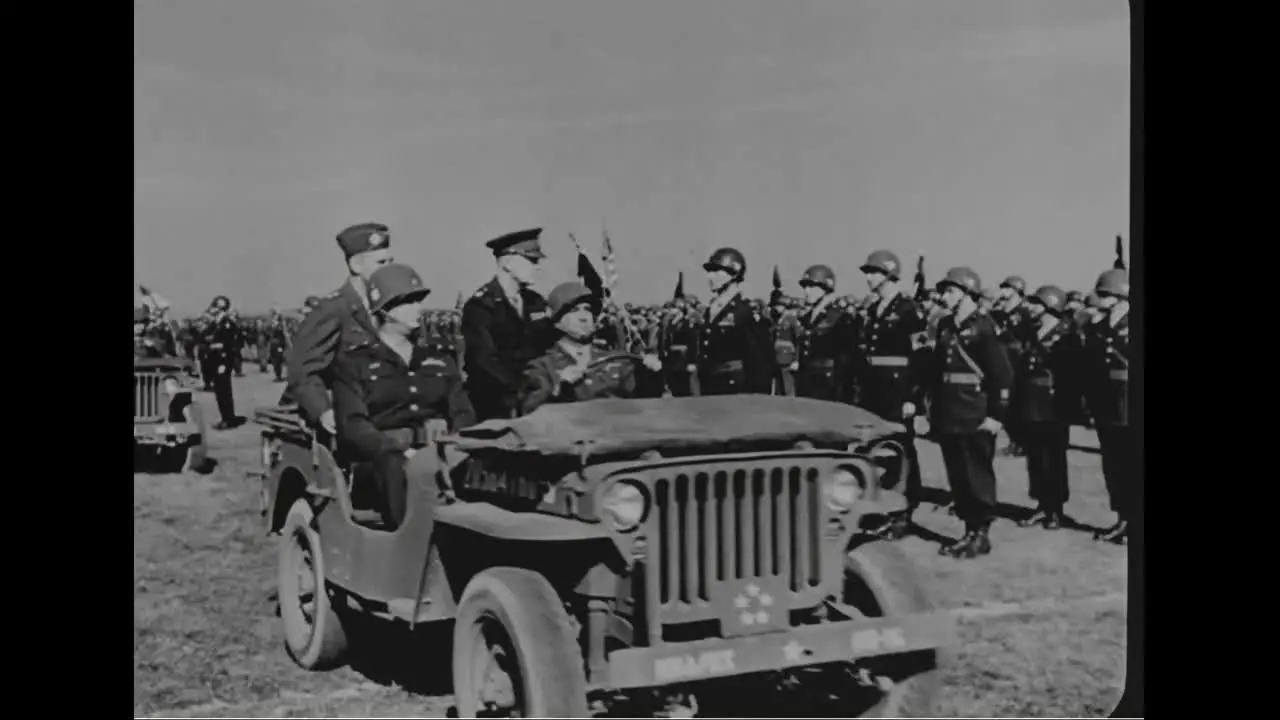 Eisenhower Honors The 101St Airborne Division In Belgium In 1940